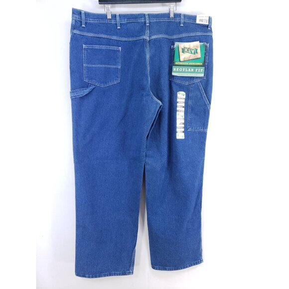 Key Regular Fit Dungaree Jeans Men's Size 46x33 - Picture 2 of 8
